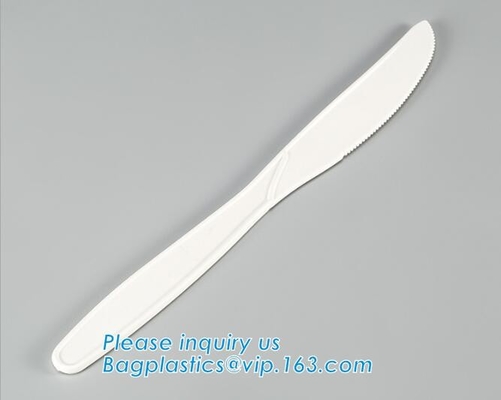 набор столового прибора оптового Biodegradable cPLA пластиковый белый, дружественная к Эко устранимая Biodegradable Spork-вилка Spoo кукурузного крахмала