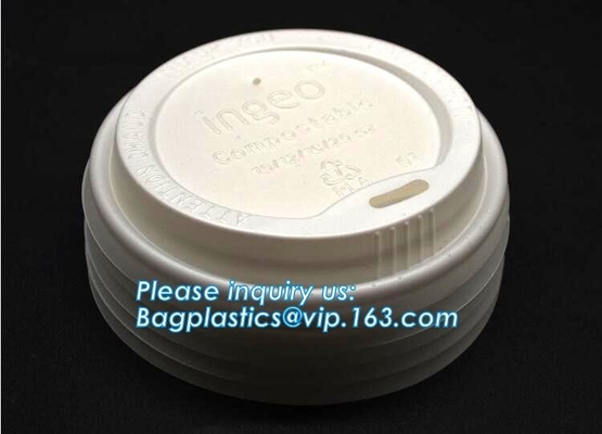 чашка чашки чая 300ml CPLA устранимая новая Biodegradable Compostable замороженная, изготовители крышки чашки приспособленные для бумажной кофейной чашки