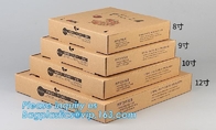 Изготовленная на заказ коробка бумаги упаковки пиццы гофрированная с различным размером, повторно использует бумажную простую коробку для завтрака пакета пиццы