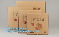 Изготовленная на заказ коробка бумаги упаковки пиццы гофрированная с различным размером, повторно использует бумажную простую коробку для завтрака пакета пиццы