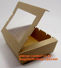 Экологически дружелюбная устранимая коробка для завтрака бумаги kraft, коробка для завтрака бенто бумаги, устранимое хранение k еды пищевого контейнера