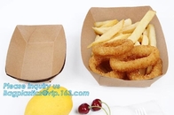 Примите вне пищевым контейнерам упаковки еды Biodegradable коробку для завтрака устранимый Kraft бумажная коробка, коричневая коробка/Wh еды бумаги kraft