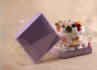 Дознания бесплатно пробуют высокорослую ясную коробку торта 12 дюйма, коробка торта прозрачной пластмассы экологического ЛЮБИМЦА декоративная с wh