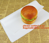 Белая жиронепроницаемая бумага, жиронепроницаемая бумага 28GSM для создания программы-оболочки бургера, искривление обеда и жиронепроницаемые бумажные 400 x 660 mm/400