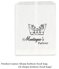 Качество еды принимает прочь белое печатание логотипа бумажного мешка W/Customized хлеба Kraft бумажное, качество еды напечатанный белый коричневый kraft b