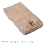 Дешевые хозяйственные сумки Брауна бумажные без бумажного мешка Kraft качества еды бумажного мешка хлеба ручки, стоят вверх оптовая продажа Dispo Брауна