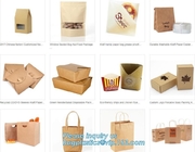 Бумажные мешки kraft ранга основной еды, скрепили сумку kraft, скрепленную сумку kraft хлеба, сумки хлеба бумаги kraft для упаковывая песка