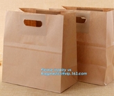 Прочная плоская нижняя сумка упаковки хлеба бумажного мешка Брауна Kraft бумажного мешка хлеба, мешки печений/красивая легкая закуска pac
