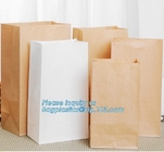 Бумажный мешок сумок упаковки изготовленные на заказ бумажный мешок пекарни/хлеб качества еды, белых или коричневых ремесла, жиронепроницаемое bre сэндвича kebab