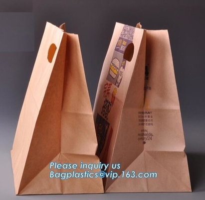 сумка хлеба Kraft Масл-защитной еды 60gsm бумажная упаковывая, сумка хлеба сумки сэндвича бумажного мешка kraft еды коричневая, BAGPLASTICS, PAC