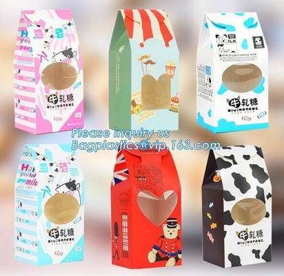 сумка пластикового мешка еды, бумажный мешок kraft для упаковки еды, изготовленного на заказ выдвиженческого бумажного мешка упаковки хлеба Kraft, bagease