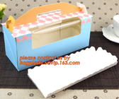 Устранимые бумажные коробки именниного пирога картона, коробка торта пекарни бумаги картона упаковки еды белая с хорошим качеством