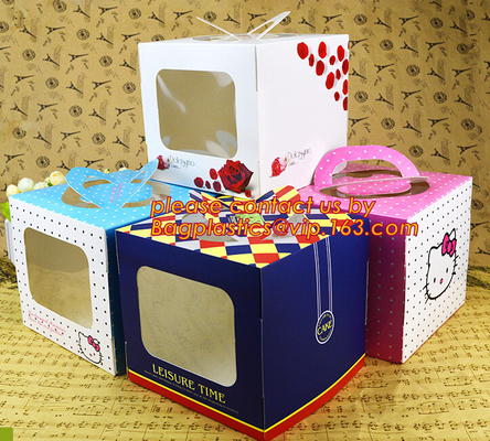 Коробка еды торта изготовителя ясная packaing/в форме сердц коробка торта для оптовой, выдвиженческой свадьбы ca подарочной коробки свадьбы