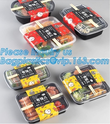 DelivFood фаст-фуда ранг коробку для завтрака бенто тары для хранения еды пластмассы силикона плоско складных детей пластиковую складную