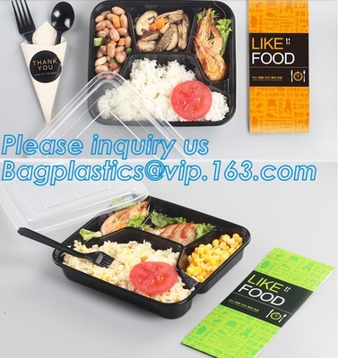 DelivFood фаст-фуда ранг коробку для завтрака бенто тары для хранения еды пластмассы силикона плоско складных детей пластиковую складную