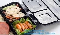 Устранимый пластиковый поднос суш печатания коробки доставки еды для упаковки еды, еды БЕДЕР материальной устранимой черной пластиковой