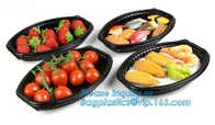 Поднос пищевого контейнера, поднос плода черного волдыря упаковки еды 5 отсеков пластиковый, ovenabl еды микроволны волдыря пластиковое