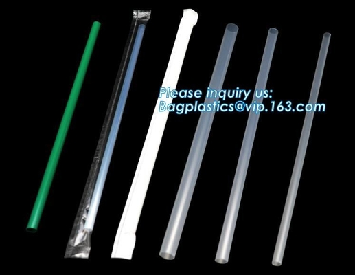 Соломы PLA, устранимый biodegradable индивидуал соломы PLA упаковали соломы PLA 100% Biodegradable, Compostable Biodegradable