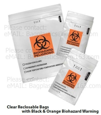 Медицинские упаковывая сумки, сумка BIOHAZARD ОБРАЗЦА, сумки ЛАБОРАТОРИИ, поставки ЛАБОРАТОРИИ, сумка уплотнения собственной личности, adhensive СУМКИ УПЛОТНЕНИЯ, БОЛЬНИЦА PAC