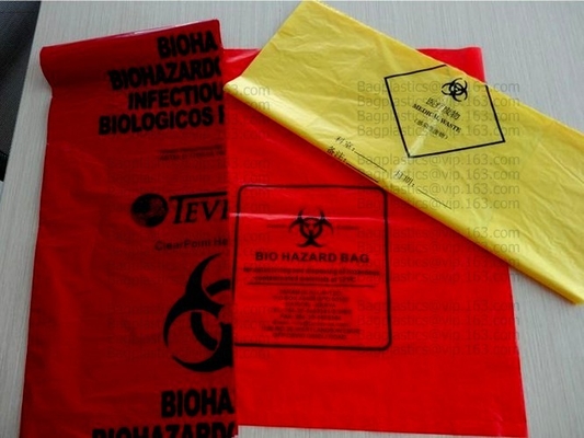 Вкладыши ящика Biohazard, сумки отхода Biohazard, отброс Biohazard, сумка уничтожения отбросов