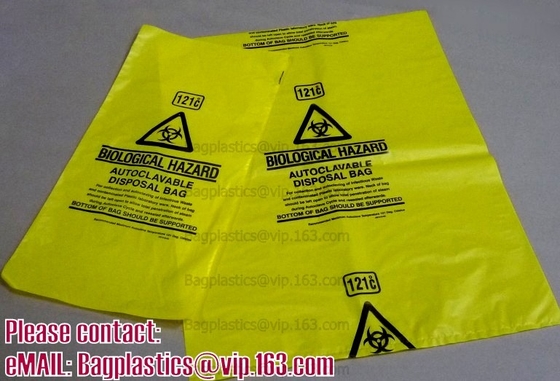 Вкладыши ящика Biohazard, сумки отхода Biohazard, отброс Biohazard, сумка уничтожения отбросов