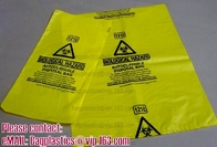 Полиэтиленовые пакеты, сумки Biohazard, красные сумки отхода Biohazard, медицинская ненужная сумка, заразные сумки, безопасно содержат опасное
