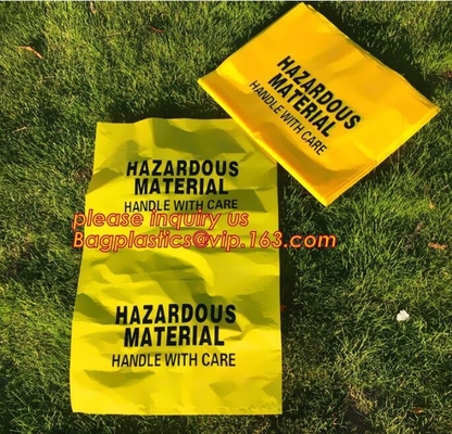 autoclavable полиэтиленовые пакеты отхода biohazard ldpe медицинские для клинического отхода, стерилизации Biohazard устранимой медицинской, h