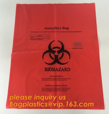 Дополнительная сумка отброса coreless крена interleaf мешка для мусора drawtape biohazard большой емкости пластиковая для пользы больницы, Industri