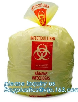 Нарисуйте отброс/мешок для мусора Biohazard строки для infecciosas/пользы больницы, biohazardous ненужной сумки, bagplastics, bagease, pac