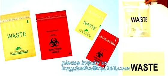 вкладыша мусорной корзины biohazard мешок документа заразного ненужного, 3 стен или 4 стен, мешки для мусора здравоохранения, bagplastics, bagease