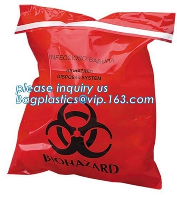 медицинские сумки отброса отхода biohazard сумок вкладыша мусорного ведра, сумки опасностей для здоровья, сумка сумок отхода biohazard медицинская ненужная,