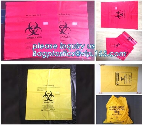 Biohazardous сумки с изготовленным на заказ напечатанные для используемой лаборатории, сумки Biohazard устранимого полипропилена Autoclavable, bagease