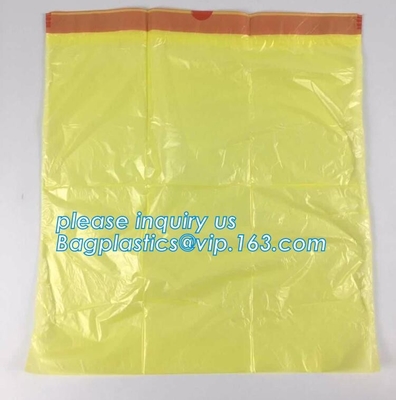 Сумка устранимого drawstring biohazard заразного пластикового медицинская ненужная, ба выдвиженческого мини drawstring biohazard упаковывая