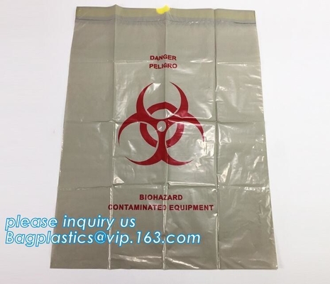 Дополнительная сумка отброса coreless крена interleaf мешка для мусора drawtape biohazard большой емкости пластиковая для пользы больницы, DRAWSTAP
