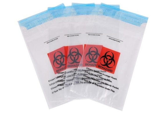 Медицинская сумка Biohazard/загерметизированная собственной личностью сумка отхода biohazard, медицинские устранимые полиэтиленовые пакеты/само- герметизируя сумка z стерилизации