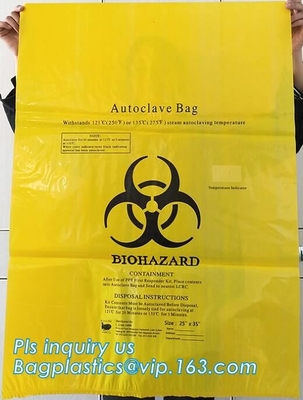 Больницы сумок мешка реторты стерилизации Biohazard сумка biohazard отброса устранимой медицинской медицинская ненужная, bagplastics