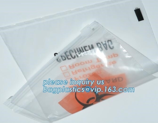 6x9 полиэтиленовый пакет biohazard сумки кенгуру образца лаборатории k медицинский reclosable, сумка перехода образца Biohazard, bageas
