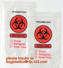 Поли пластиковый медицинский образец кладет сумку в мешки рвоты сумки больницы медицинскую, сумки biohazard сумки образца autoclavable высококачественные