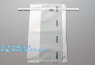 Емкость сумок забора полиэтилена Fisherbrand™ стерильная: 120mL, сумки с закрытием плоской проволоки, собрание образца и Tra