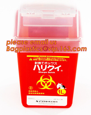острые регулировки контейнеров 5-quart, контейнер biohazard острый, устранимые двойные поставки biohazard - шприцы без n