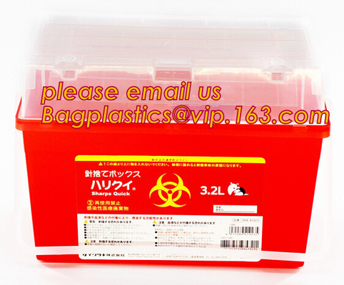 острые регулировки контейнеров 5-quart, контейнер biohazard острый, устранимые двойные поставки biohazard - шприцы без n