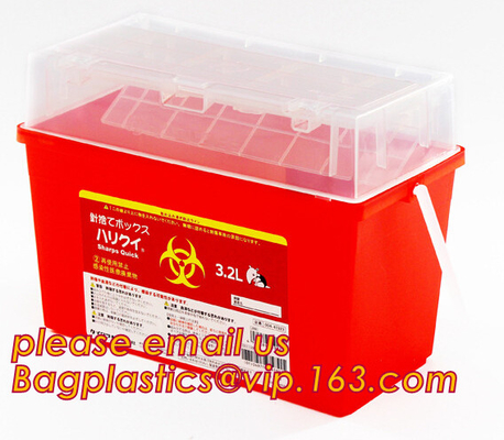 острые регулировки контейнеров 5-quart, контейнер biohazard острый, устранимые двойные поставки biohazard - шприцы без n