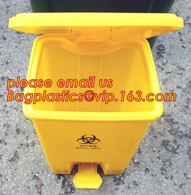 Мусорное ведро HDPE с колесами и мусорным ведром крышки пластиковым, Двух-ведром аксессуаров кухни вытягивает вне мусорное ведро отброса