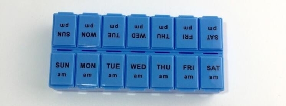 Безопасно всплывающий организатор таблетки 7case, день 7 коробка лекарств недели крутая отделяемая со случаем 4 каждый день, мини милое компактное pocke