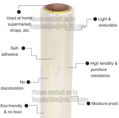 Простирания фильма/обруча 1200ft 500% простирания прочности обруча простирания ясность промышленного льнет прочная придерживаясь упаковка, bagease pac