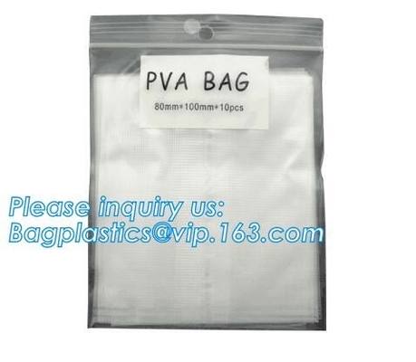 расстворимая в воде сумка отхода двора собаки pva, сумка PVA для карпа удя, мешка для белья воды dissolvable, коммерчески bagpac прачечной