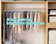Сумки одежды для пакуя хранения одежд на крене, пластиковые сумки ясной пластиковой химической чистки поли одежды для костюма BAGEASE