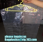 Одежда пакуя мешок для белья химической чистки ширины 60cm пылезащитный пластиковый, изготовленные на заказ поли сумки химической чистки для пластмассы одежды