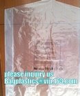 Одежда пакуя мешок для белья химической чистки ширины 60cm пылезащитный пластиковый, изготовленные на заказ поли сумки химической чистки для пластмассы одежды