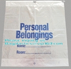 Пожитки Biodegradable Drawstring терпеливые кладут в мешки, изготовитель терпеливой принадлежа сумки с твердым OEM ручки доступным